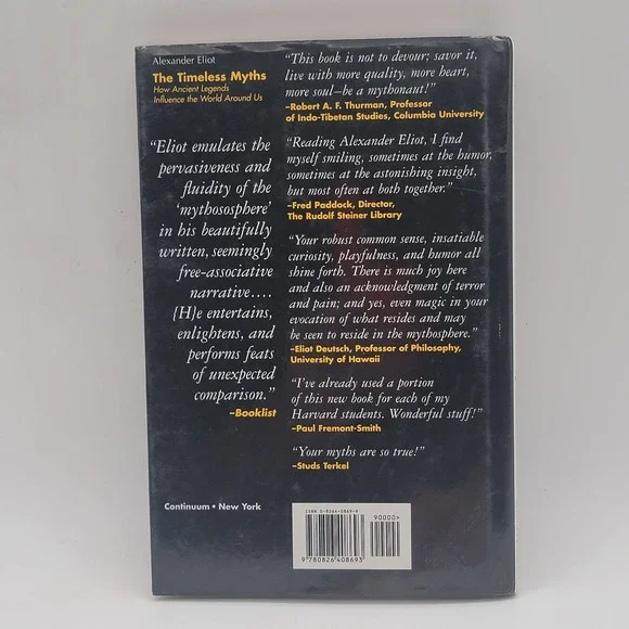 Alexander Eliot The Timeless Myths HC 1st Edition Mythology Legends Excellent - Picture 2 of 9